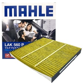 MAHLE LAK560P Air Conditioner Filter, Antibacterial, Antiviral, Deodorizing, PM2.5 Removal, Anti-Allergen, Mold / Dust Mite Resistant, High Dust Removal, Natural Polyphenols, 3-Layer Construction