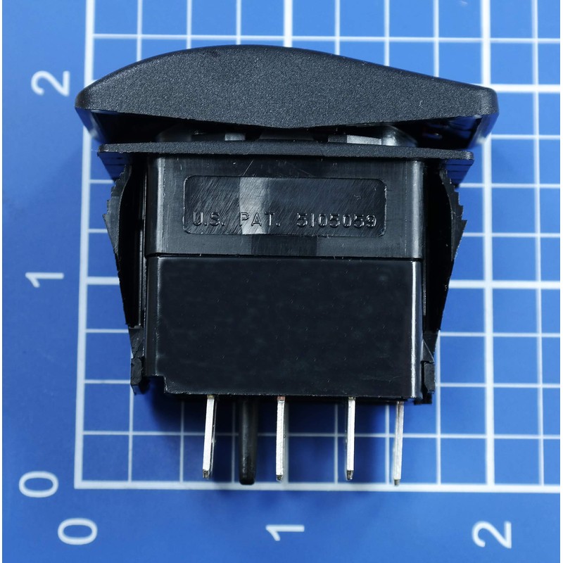 Carling Technologies Sealed Lighted Rocker Switch DPDT 7 Connections w/Rocker