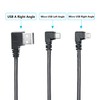 Micro USB Power Data Cable Cable 60CM, 90 Degree USB