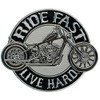 Ride Fast Live Hard Iron On Patch