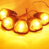 GLOFE 5X Cab Roof Marker Lights LED Amber Top Clearance
