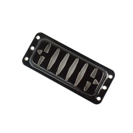 mLaval Guitar Parts Argyle "Gold Foil" deArmond Airline Style Pickup Cover ,Black (1)