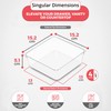 Amtido 4 Pack Drawer Organisers - Sturdy Clear Plastic -
