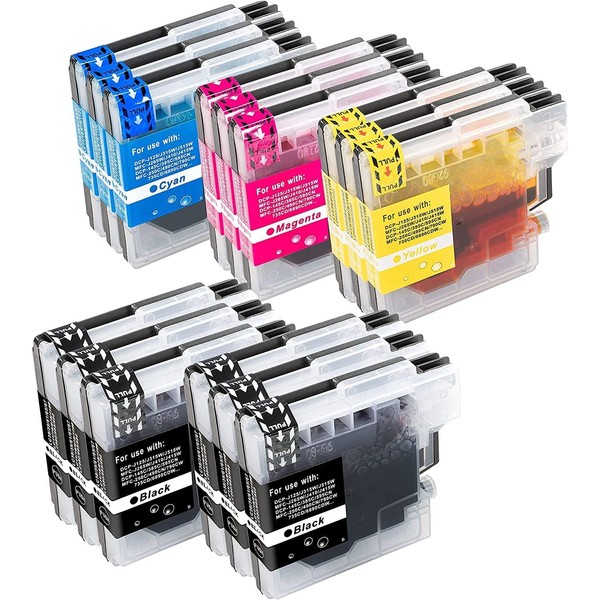 Bergsan Printer Cartridges Compatible with Brother LC985 LC980 LC1100 for