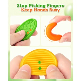 Fidget Toys Sensory Stone for Kids: 48 Pack Textured Worry Stones - Sensory Tools for Autism Kids Calming - Quiet Fidgets for Classroom Anxiety Relief - Small Prizes Travel Toys Road Trip Activities