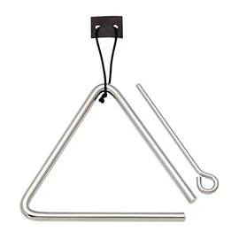 Kikutani T-15 Triangle 5.9 inches (15 cm) with Hitting Rod and Hanging Leather
