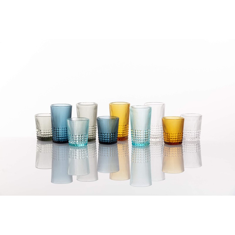 Fortessa Malcolm Iced Beverage Coctail Glass, 15-Ounce, Amber