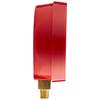 Yellow Jacket 49517 3-1/2" Liquid-Filled Gauge (Degrees F) Red Pressure,