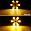 Partsam LED Air Cleaner Light 7.8" Inch Ultra-Thin Hex Style