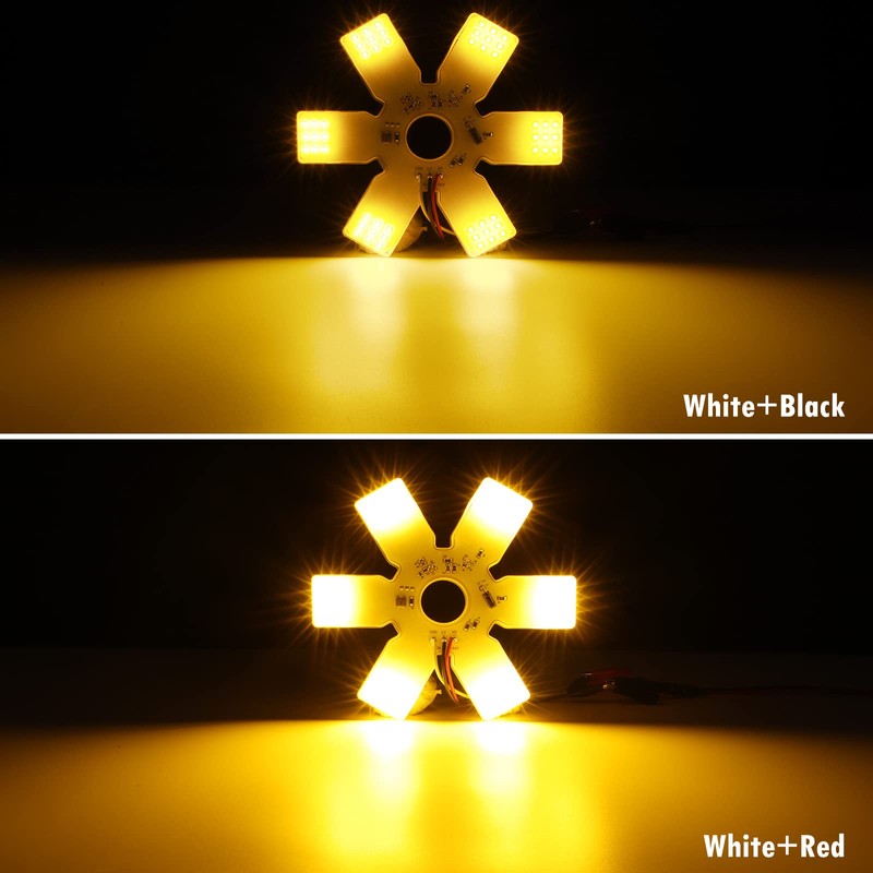 Partsam LED Air Cleaner Light 7.8" Inch Ultra-Thin Hex Style