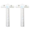 Murtenze 2 Pack Acrylic Clear T-Square Ruler, 6" Transparent T