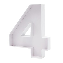 30.5cm Cardboard Number Fillable Charcuterie Board Sweet Tray Birthday Decorative Shaped Box (Number 4)