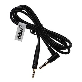 vhbw Audio AUX Cable Compatible with Creative Aurvana Live 2 Headphones - Audio Cable 3.5 mm Jack Plug, 100 cm, Black