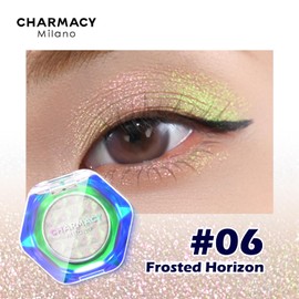 CHARMACY Multichrome Glitter Eyeshadow, Intense Pigmentation Chameleon Sparkling Eyeshadow, Bright Highlighter Duochrome Eye Make Up, Multi-Reflective Finishes Glitter Metallic Eye Makeup #06