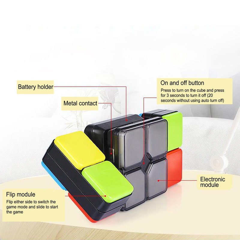Smart Speed Puzzle Toy Flashing Handheld Electronic DIY Games for