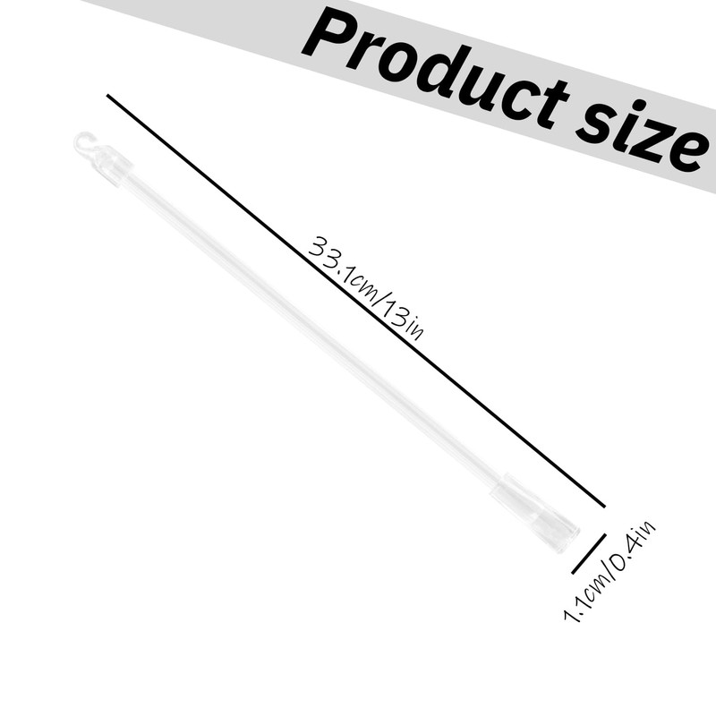 Tabanzhe 2 Sets Clear Plastic Blind Wands - 12 Inches