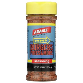 Adam's Seasonings 3.5-6oz Container (Pack of 3) Choose Flavor Below (Burgers Fries & More 5.54oz)