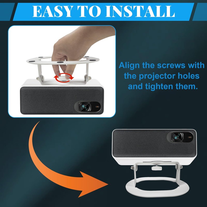 Projector Mount Projector Stand 1/4 Inch Screw Holes Universal Desktop
