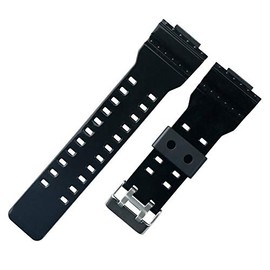 RCNZWQB 16mm Resin Strap Compatible with Casio G-Shock GA110 100 150 GD120 GLS GAX100 Men's Rubber Band Watch Accessories