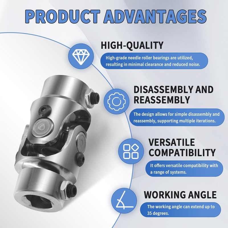 RABROPAR 3/4 DD X 3/4 DD Steering Shaft Universal U