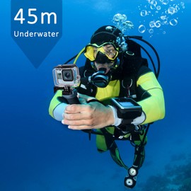 GUNGY Waterproof Case Compatible with GoPro Hero 8 Black Action Cameras Protective Housing 45M Diving Housing Accessories with Base and Screw
