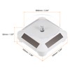 sourcing map Solar Display Stand Turntable 3.54" Plate Dia 360°