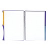 Mintra Office Durable PREMIUM Spiral Notebook, ((Purple, 2 Subject (6in