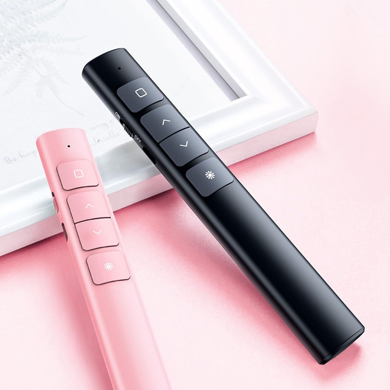 SunshineFace Wireless Presenter Remote Presentation Clicker Slide Advancer with Red