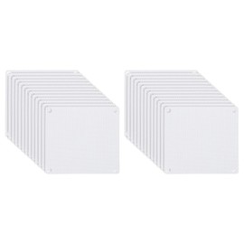 PATIKIL 120mm/4.7" PC Fan Dust Mesh, 24 Pack PVC Computer Cooler Dust Filter PC Case Dust Cover Grills for Computer Cooler Fan PC Case Dustproof, White