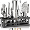 BARE BARREL® Mixology Bartender Kit Bar Set | 16-Piece Cocktail