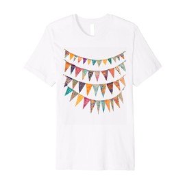 Colorful Bunting Decoration Premium T-Shirt