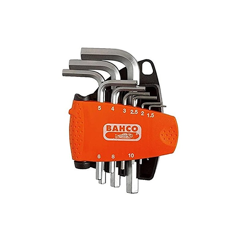Bahco BE-9878 Hexagon Offset Screwdriver Set, Silver/Orange