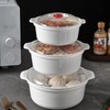 Microwavable Bowls With Lids, Microwave Ramen Bowl with Steam Rack,