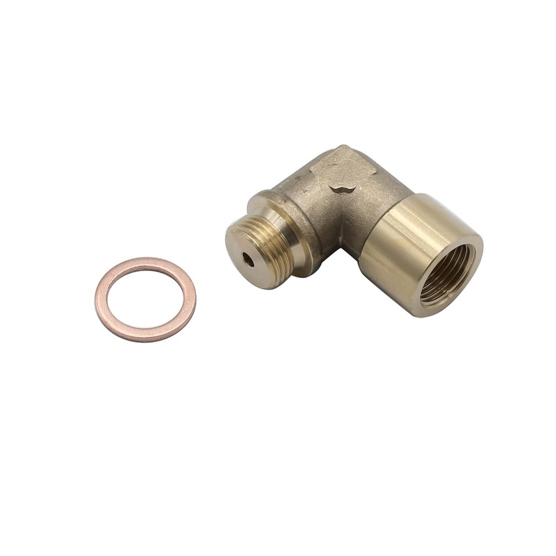 SHLPDFM Angle 90° Lambda O2 Oxygen Sensor Extender M18x1.5 Spacer