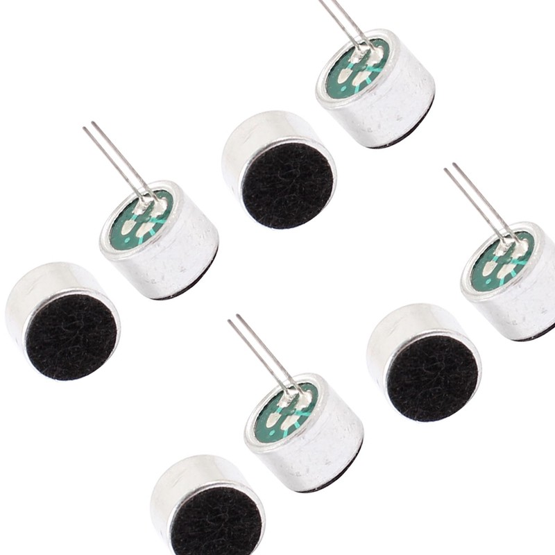 uxcell 8 Piece Electret Microphone 52dB Electret Condenser Mic MP3