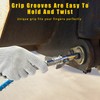 Ziciner Grease Gun Coupler, Double Handles Quick Lock Release Grease