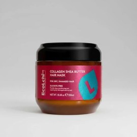 EcoLchi Mascarilla Capilar de Colgeno y Manteca de Karit, Para Cabello Seco y Daado, Sin Sulfatos, 550ml                                              