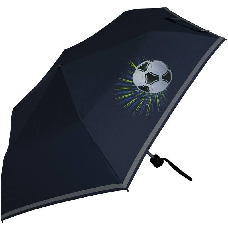 Knirps children's compact umbrella with reflective trim.