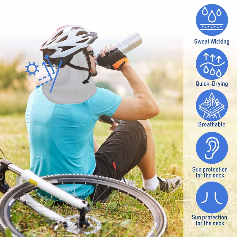 3 Pieces Helmet Liner with Neck Mask, Cooling Skull Cap