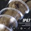 WYZworks 50ft Cool White LED Rope Light, 8 Modes Waterproof