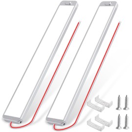 Pack of 2 12 V 228 LED Car Interior Lighting, 10 W 12 Volt LED Strip Lamps Motorhome, 12 V Car Lighting Strip with Switch, Cargo Area Lighting Light for Van, Caravan, Boat, Kitchen, Truck