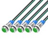Gebildet 5pcs LED Metal Indicator Light Waterproof Signal Lamp 6mm