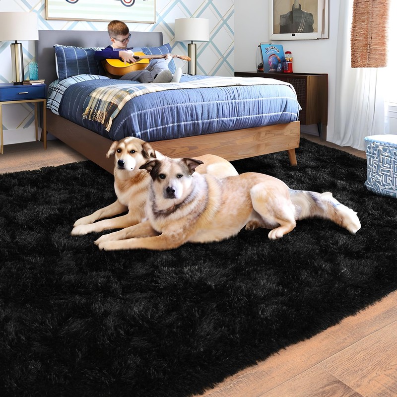 Quntue Rugs for Living Room Bedroom, Area Rugs 5x7 Fluffy