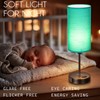 Gugsey Table Lamp with USB Port - Teal Desk Lamp,