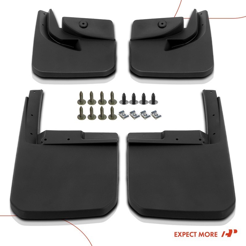 A-Premium Set of 4PCS Mud Flaps Splash Guards Mudguards Mudflaps