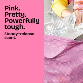 Glad Tall Kitchen Trash Bags 13 Gallon, MaxStrength Cherry Blossom Garbage Bags, Drawstring, 90 Count