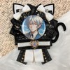 G.triGer WH 57mm Cat Ears Rosette Can Badge White