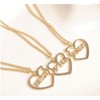 3 PCS Best Friends Three Part Charm Necklaces Christmas Birthday