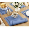 Aoztio Burlap Placemats Set of 4, 12 x 18 Inch