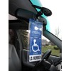 Mirortag Silver plus 2 Hooks by JL Safety- Handicap Tag